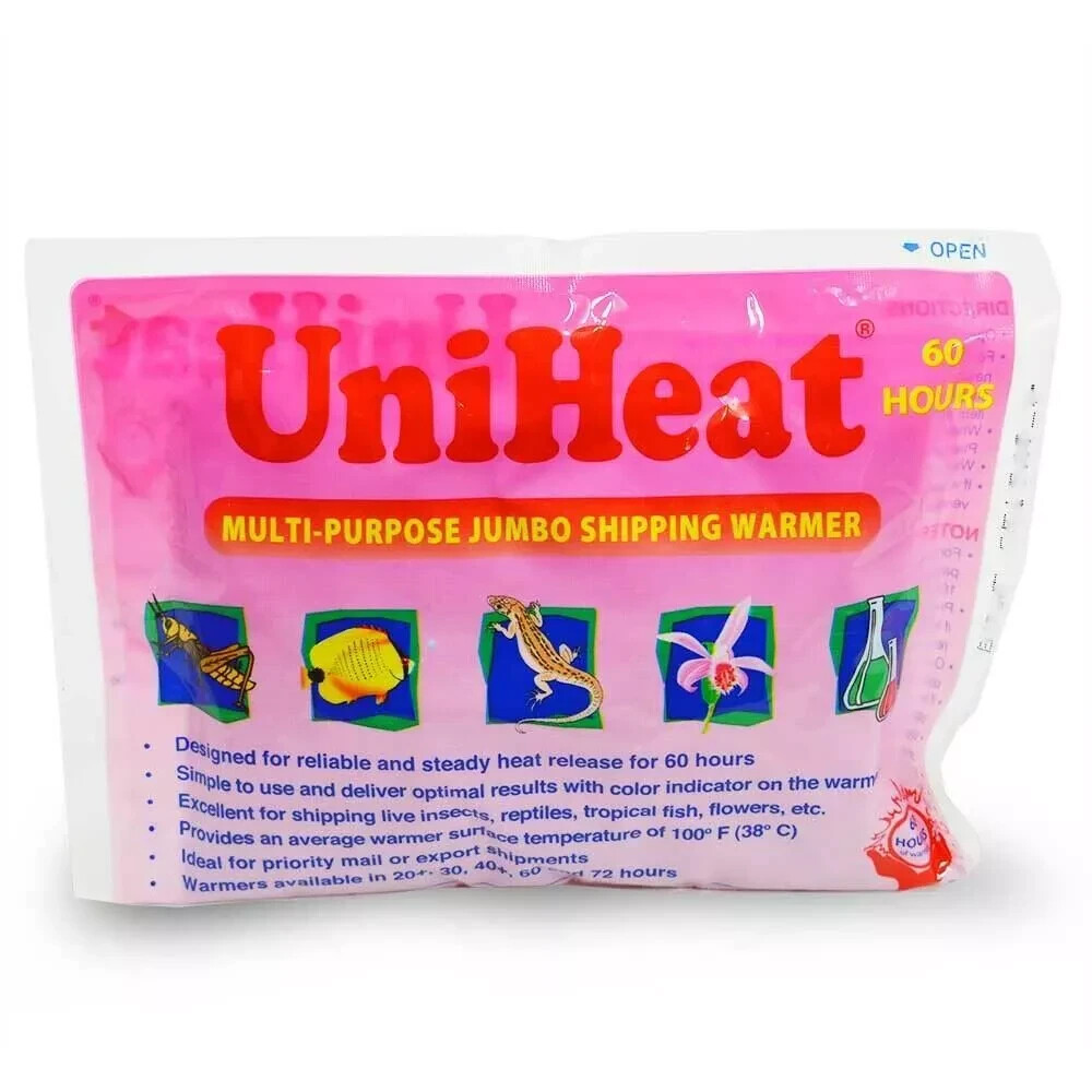 Full Case (120 Units) - Uniheat Heat Pack Shipping Warmer (60+ Hours) - Uniheat