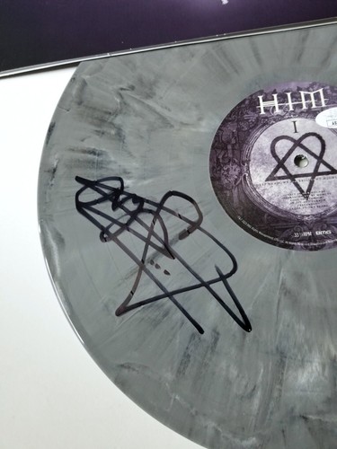 Ville Valo of HIM SIGNED Deep Shadows Brilliant Highlights Vinyl Record JSA COA - Picture 3 of 5