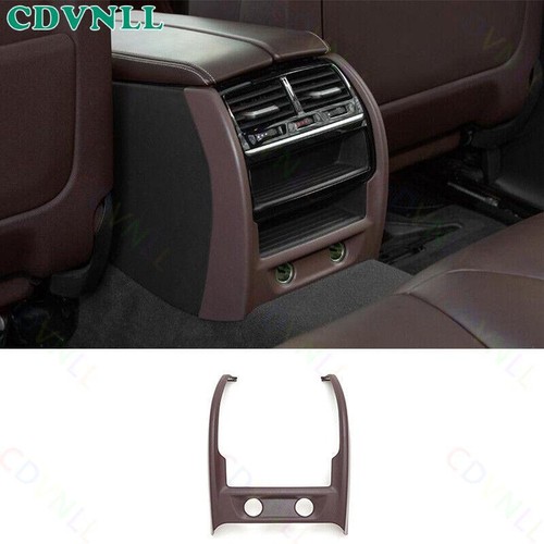 For BMW 5 Series G30 2018-19 Brown Leather Rear Seat Air Outlet Vent Frame Cover - Picture 1 of 11