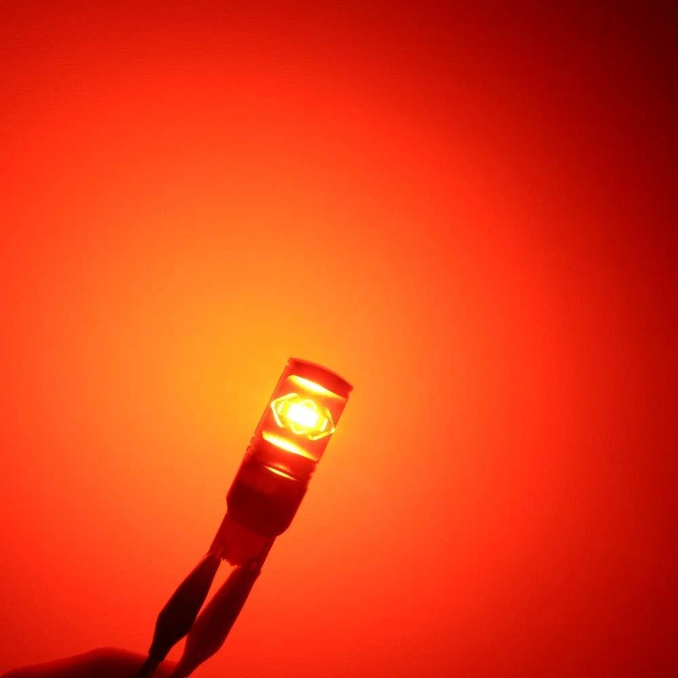 Alla Lighting ETI-LED 7443 Brake/Stop Tail Light Bulb Lamp Super Bright Pure Red - Image 3 of 4