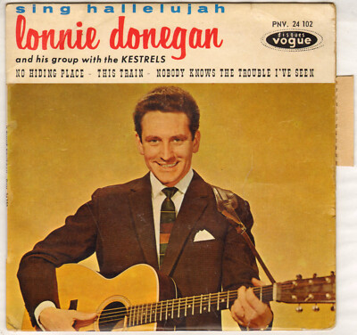 LONNIE DONEGAN ''SING HALLELUJAH'' FOLK ROCK GOSPEL EP 1962 VOGUE 24102
