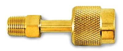 C & D Valve, CD2018, 1/4  FM Flare Swivel w/Depressor 1/8  NPT Male Pipe Thread