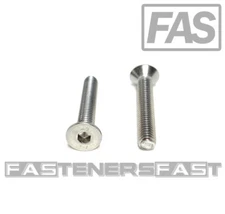 (25) M6 x 1.0 x 35 Stainless Steel Flat Head Socket Cap Screws DIN7991 M6-1.0 A2