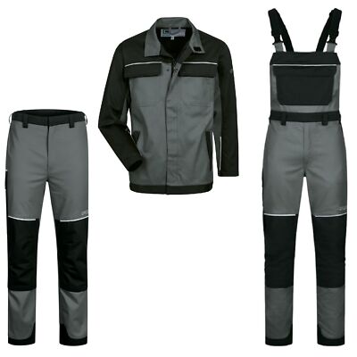 Multinorm Bundjacke Latzhose Bundhose grau flammhemmend Schweißerhose Elysee