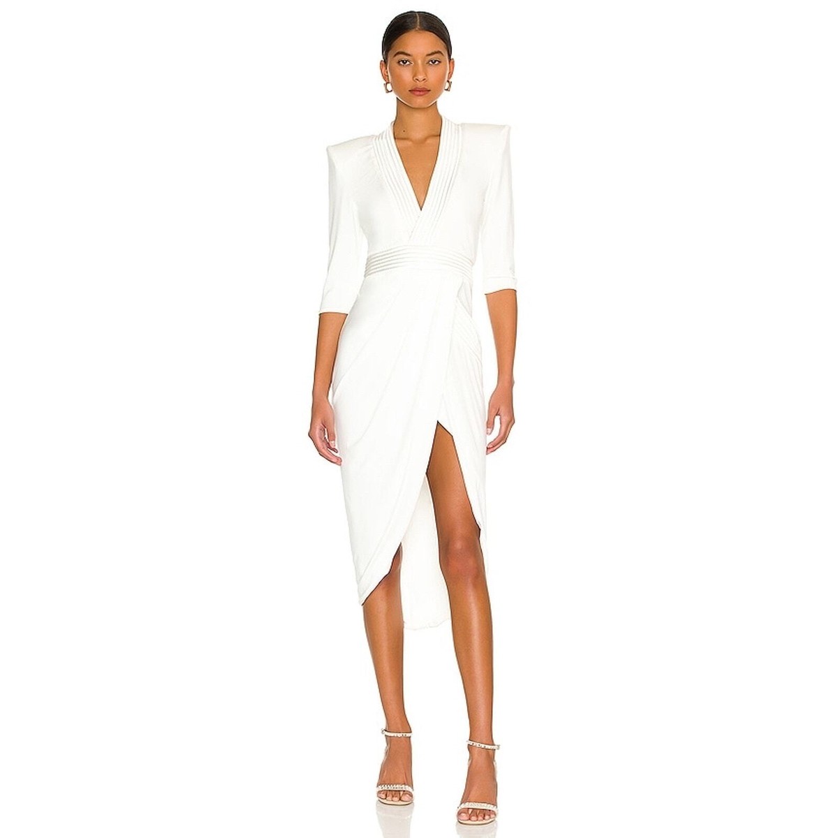 zhivago eye of horus midi dress white US8