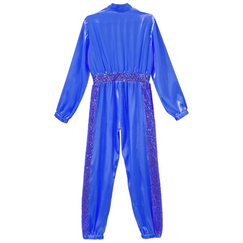 Girls Jumpsuit Hip-hop Romper Dance Bodysuits Street Outfits Xmas Costume Show - Picture 61 of 71
