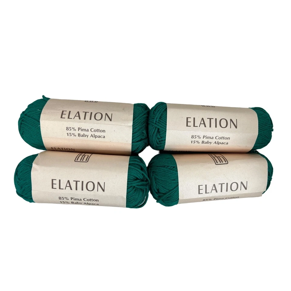 Helen Hamann Hilo Elation Verde 50 g Perú Pima Algodón Bebé Alpaca AT473 Foto 2 de 4