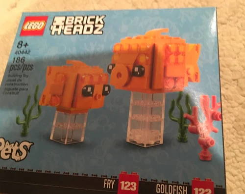 New LEGO 40442 Brick Headz Goldfish (186 pcs)