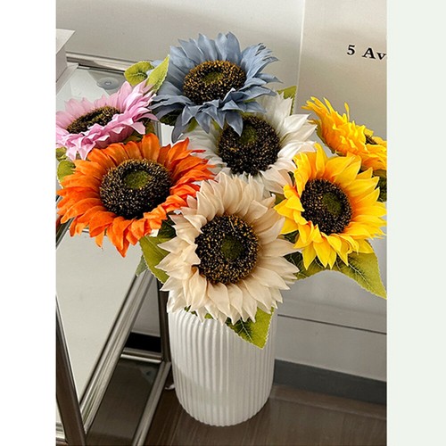 Artificial Sunflower Silk Fake Flower Bouquet Party Garden Wedding Decoration - Picture 5 of 15