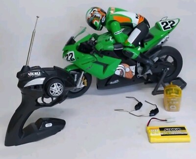 Rare Vintage Nikko Kawasaki Ninja RC 1:5 Scale Motorcycle Rare Vintage Nikko Kawasaki Ninja RC 1:5 Scale Motorcycle