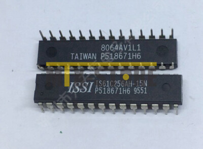 10PCS IS61C256AH-15N Encapsulation''DIP-28'32K x 8 HIGH-SPEED CMOS STATIC RAM