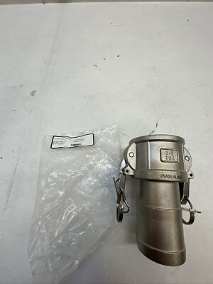 Usa Sealing Bulk-Cgf-292 Cam And Groove Fitting, 304Ss, C, 2'' Coupler X 2'' Hose