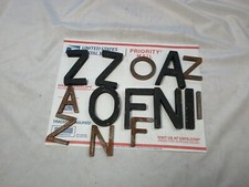 Lot Of Raw Metal Letters - House Address - Nursery Baby Name - Wall Art G2