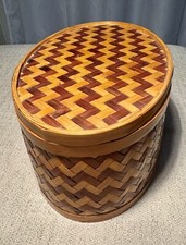 Early Bamboo Woven Basket-People's Republic of China- Mint Condition