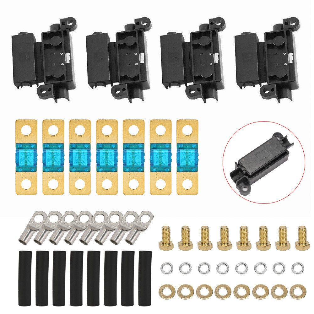 Midi Fuse Holder Kit 4 x ANS Holder +7 x 60 AMP Fuses +Terminals + 8x