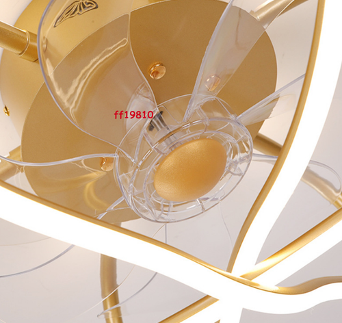 Dimmable Fan Ceiling Chandelier Flush Mount LED Light Lamp Lighting Remote - Picture 4 of 23