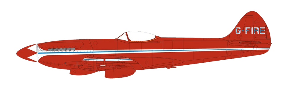 supermarine spitfire mkxiv civilian schemes airfix AO5139 SCALA 1:48 - Immagine 3 di 4