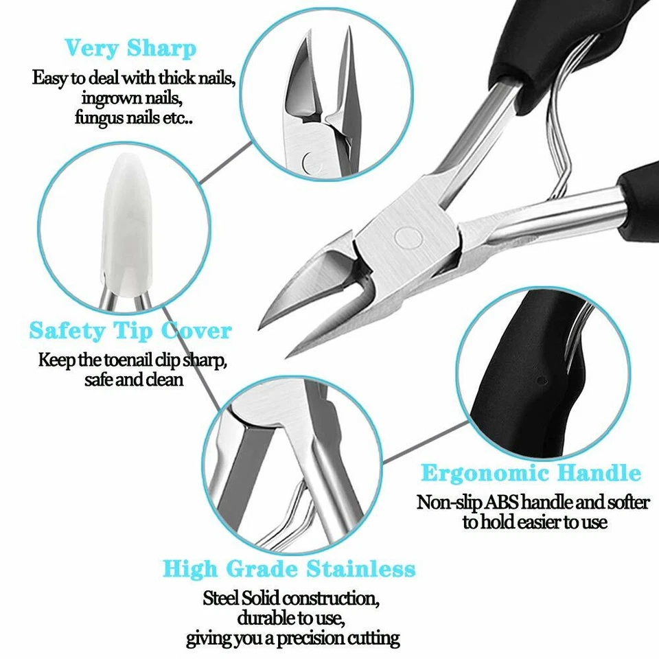 Heavy Duty Toenail Clippers For Thick Ingrown Toe Nails Precision Nail Scissors - Image 4 of 4