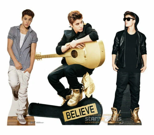 JUSTIN BIEBER LIFESIZE CARDBOARD CUTOUT STANDEE STANDUP cutouts