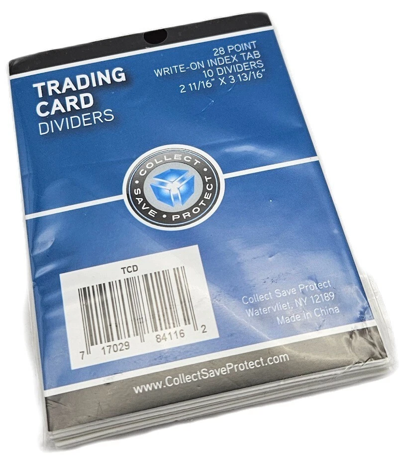 (100 unidades) Divisores de tarjetas coleccionables 28pt (10 paquetes) se adaptan a cajas de almacenamiento de tarjetas Foto 3 de 3