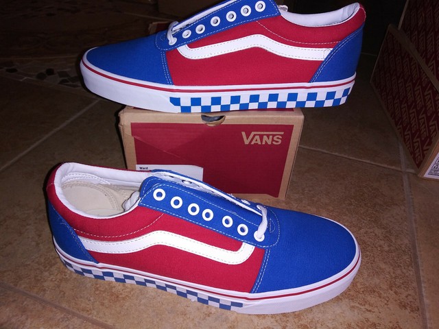 periwinkle checkered vans