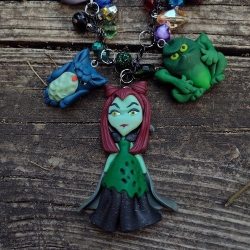 Witch Wicked Lady Kawaii Necklace From The Princess and the Frog - Picture 5 of 7