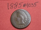 1885 - US Indian Head Cent Penny #1035