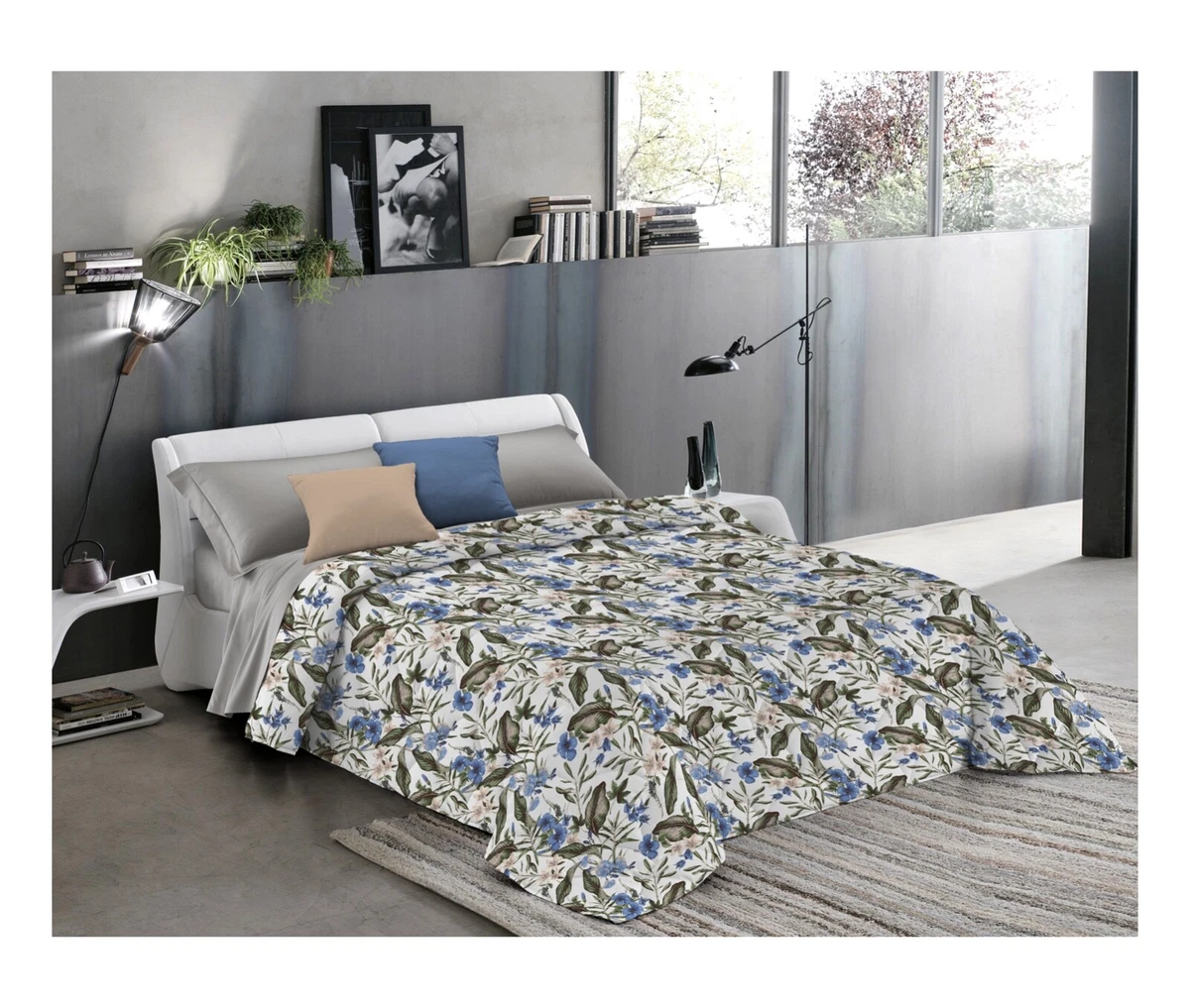 Copripiumino 100% cotone con stampa floreale 200x200 cm Danha gran