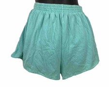 Vintage Misses Medium Gym Shorts Teal 80s Russell Athletic NWT Parrot Green