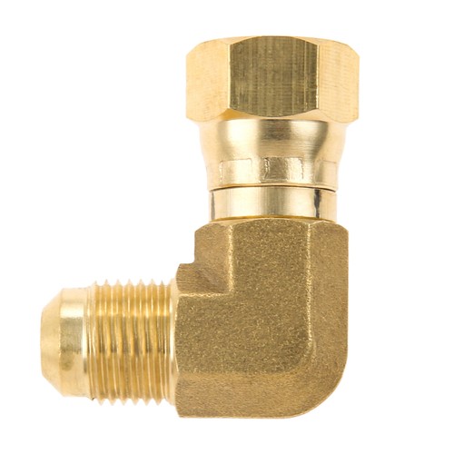 90°Propane Elbow Connector Adapter with 3/8" Female and Male Flare Fitting Brass - Picture 2 of 10