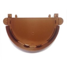 Testata pvc color rame per grondaia 125 mm Dakota