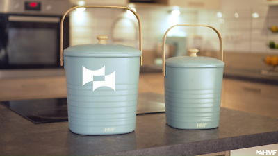 Relaxdays Komposteimer 5 Liter - Edelstahl Biomüll Mit Geruchsfilter