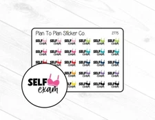 2775~~Self Exam Planner Stickers.