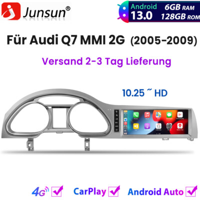 6+128GB 10.25  Für Audi Q7 MMI 2G 2005-2009 Carplay Autoradio Android13 GPS NAVI