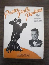 Pretty Polly Perkins Sheet Music Vintage 1934 Little Jackie Heller Voice (O)