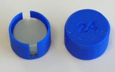 Round Microscope Slides Glass Coverslip  Circular Cover Slip Dia 24 mm 100 pcs