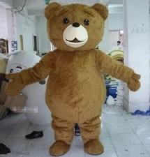 2026 Teddy Bear of TED Adult Size Halloween Cartoon Mascot Costume Fancy Dress