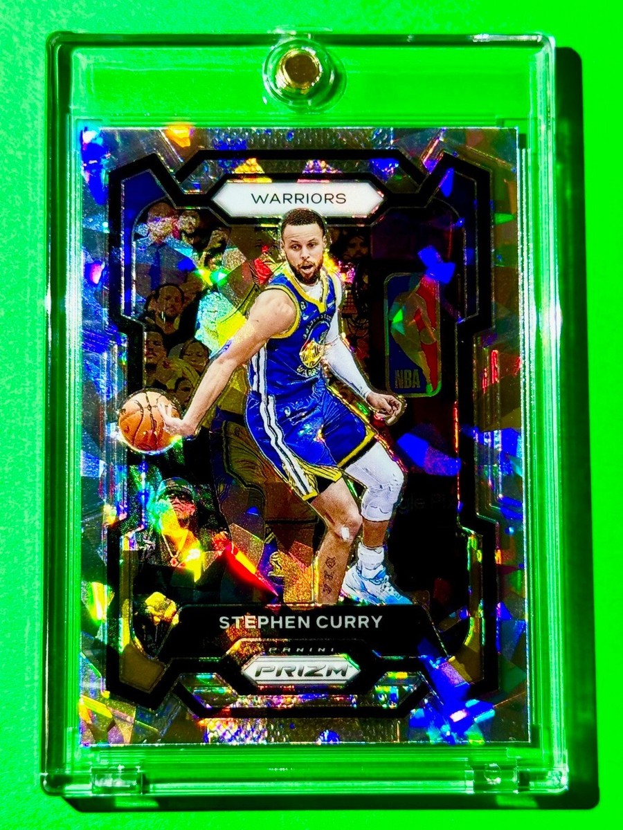 Stephen Curry RARE SILVER CRACKED ICE REFRACTOR PANINI PRIZM