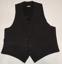 NWOT Black label Giorgio Armani Vestimenta men's Black waistcoat Vest 44 NEW 