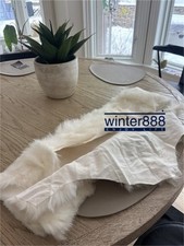 US Ship 100 Genuine Sheepskin Fluffy Fur Rug 60 100cm Windward Natural Mat