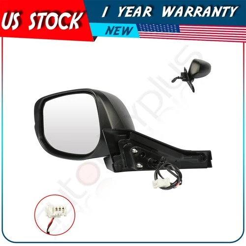?(LH) Mirror HO1320253 For 10-14 Honda Insight LX Model Power Manual Fold Black