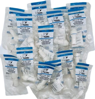 Plumbers Wholesale Lot!! - 18 - SharkBite 25668 Plastic Reducer  3/4 x 1/2 Push