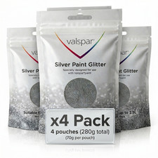 Valspar Silver Glitter Paint Additive 70g – x4 packs