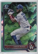 2022 Bowman Chrome Draft Sapphire Edition Aqua 15/20 Samuel Munoz #BDC-63 x2o