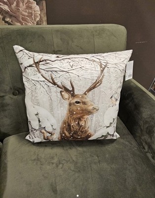 Deko Kissenhülle Kissen Hirsch Jagd  Clayre & Eef 45x45cm Clayre & Eef Landhaus