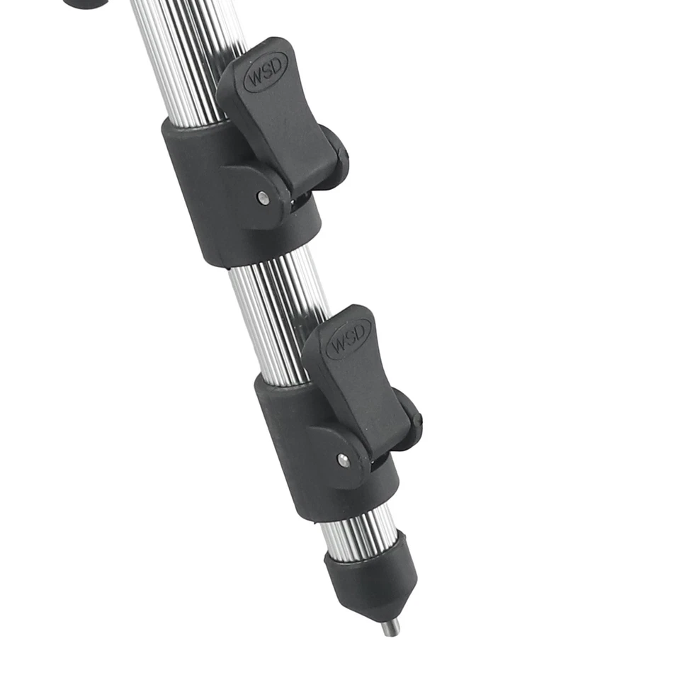 Supporto Canna da Pesca Attrezzatura Pieghevole Retrattile Argento/ Rosso/ - Immagine 4 di 4