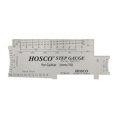 Hosco Step Gauge Gitarrensaitenaktion und Setup Messlehre