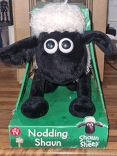 Shaun The Sheep Nodding Soft Toy Boxed Ardman Wallace And Gromit Vintage Item
