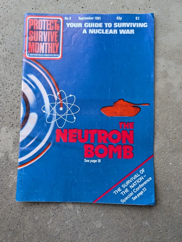 Protect & Survive Monthly Magazine September 1981 Issue Cold War Civil Defence