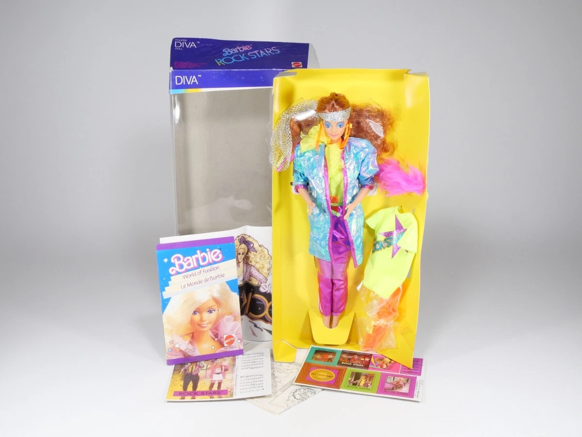 MATTEL - 2427 - BARBIE - Estrellas de rock - Diva - Francia/China - 1985 - En caja